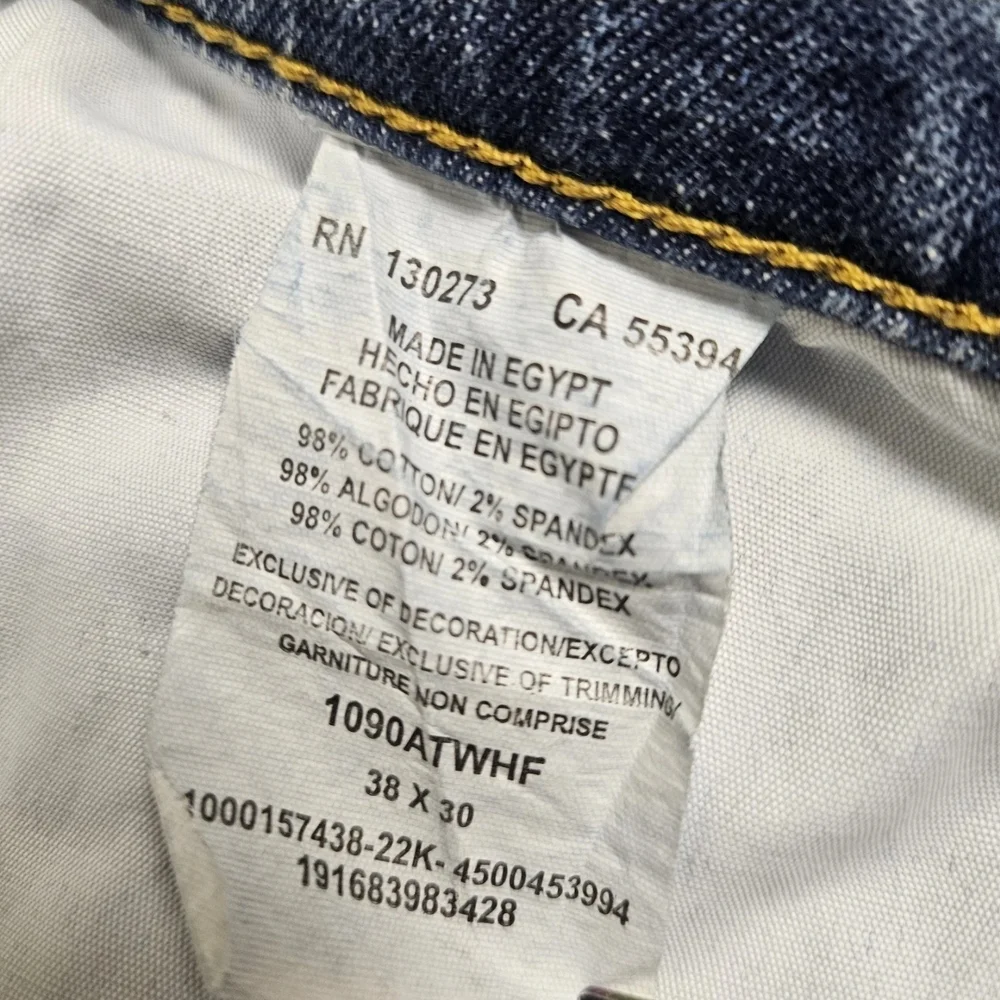 Wrangler Athletic Fit Jeans Mens 38x30 Stretch Denim Blue‎ Pants